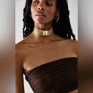 NWT Free People Magic ChainmaiI Gold Choker